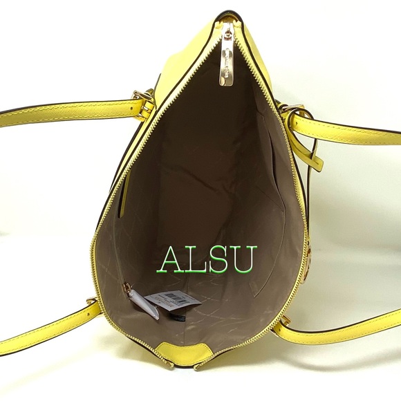 Michael Kors Ciara LG Top ZipTote Sunshine Yellow - Picture 6 of 9